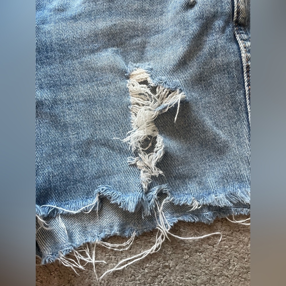Revice Denim Button Fly High Rise Shorts - Picture 10 of 11